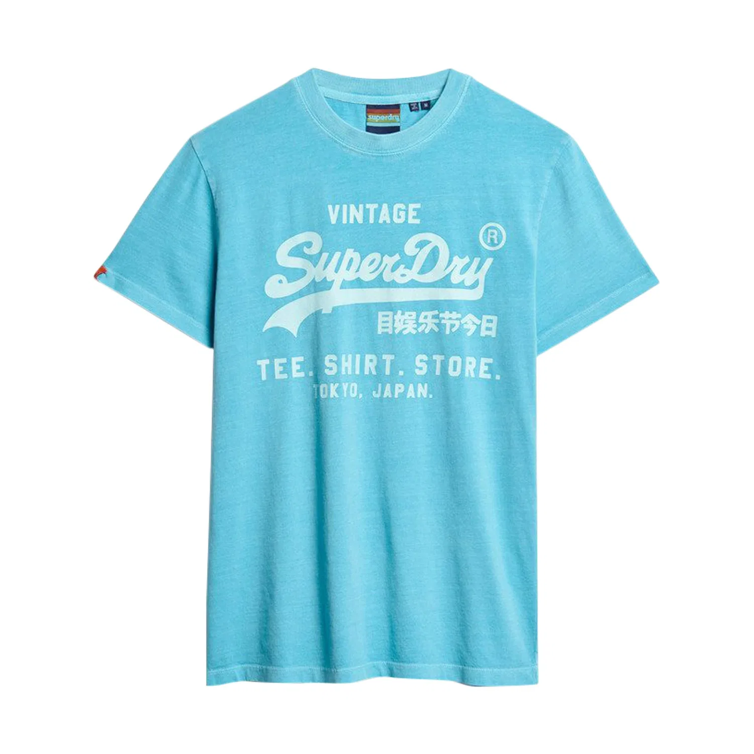 Мужская футболка свободного кроя с принтом Superdry Vl Neon Relaxed, Blau