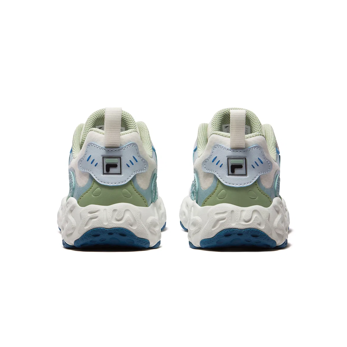 Детские беговые кроссовки Heritage FHT, FILA KIDS, Micro White/Illusion Blue — фото 4
