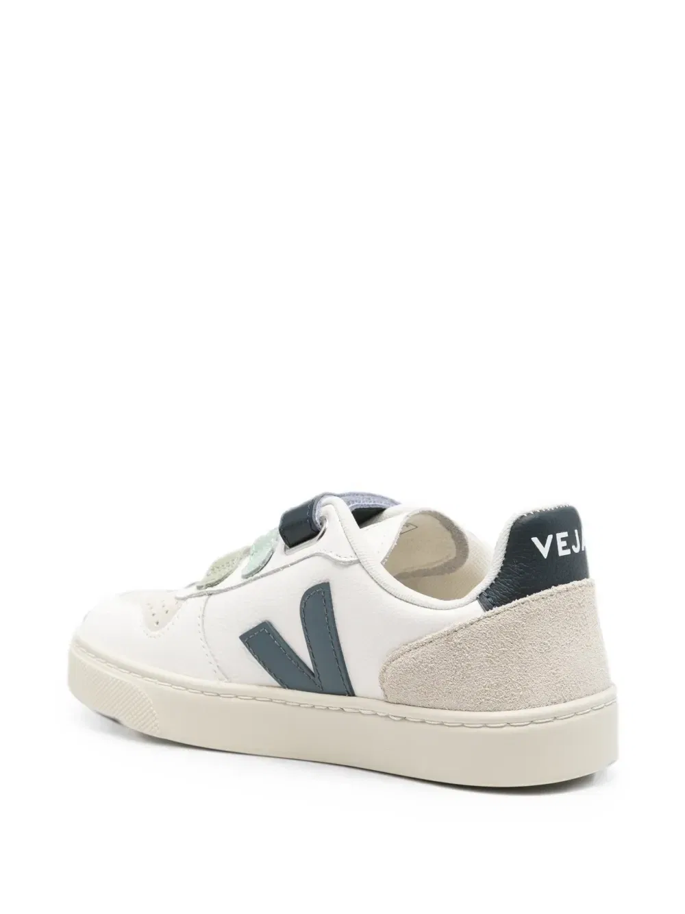 Кроссовки V-10 с ремешками на липучке Veja Kids, белый — фото 2