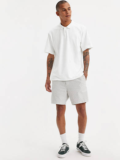 

Мужские шорты Levi's XX Chino Authentic 6", цвет Weathervane Marlon Stripe Seersucker - Brown