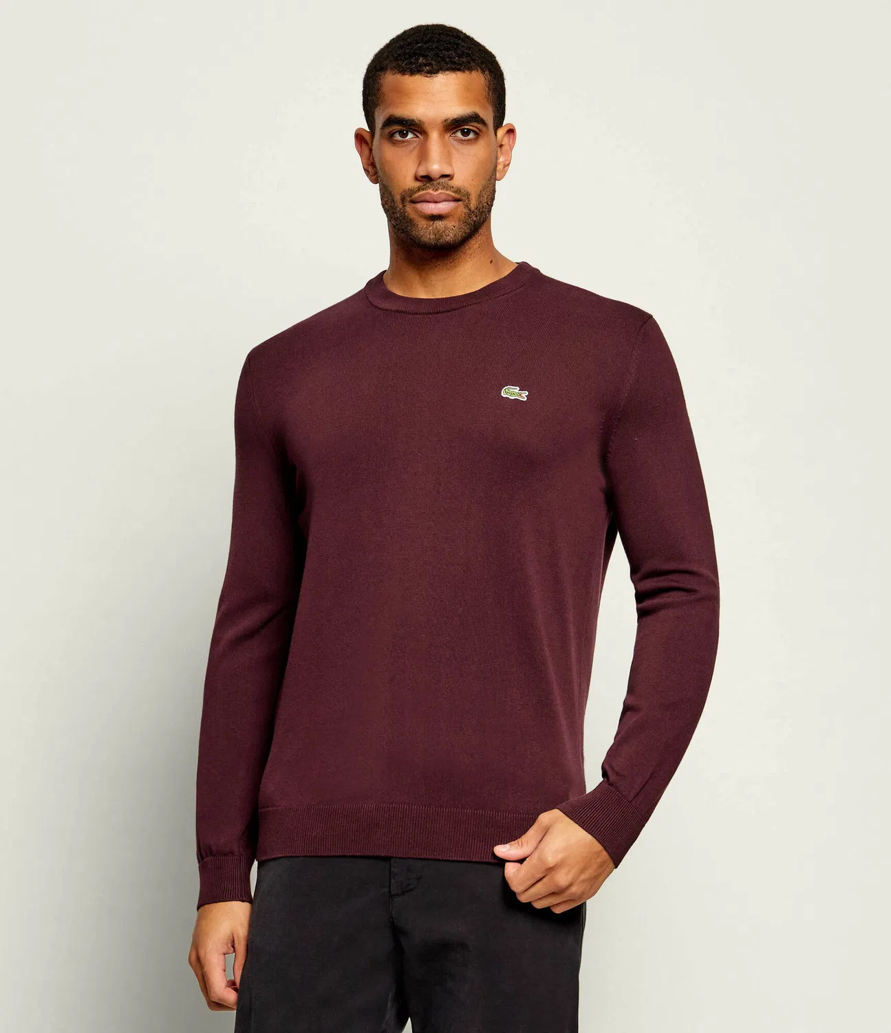Свитер с круглым вырезом Lacoste, Bordeaux