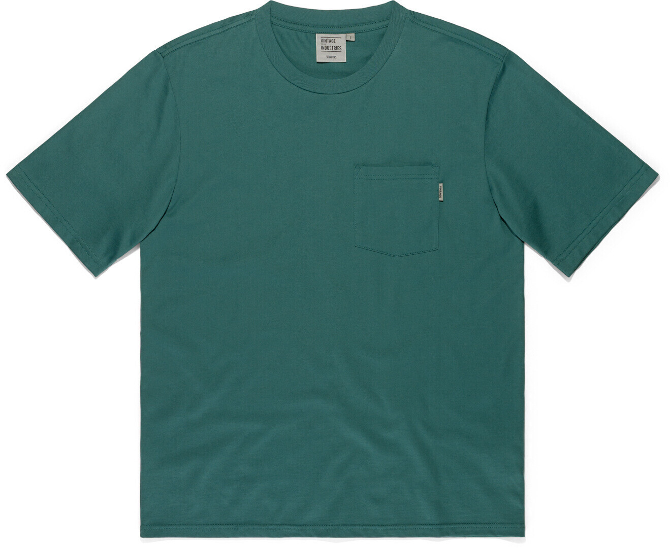 

Футболка Vintage Industries Gray Pocket, сине-зеленая