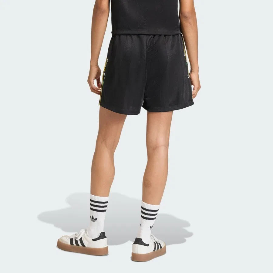 Шорты спортивные с принтом Liberty London Firebird adidas Originals, Черный — фото 2