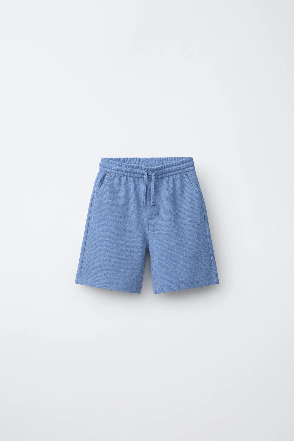 Шорты-бермуды в деревенском стиле ZARA, Blue
