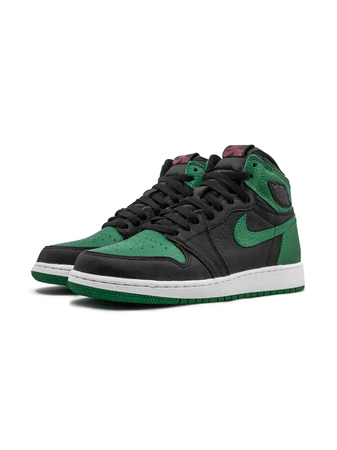 Кроссовки Air Jordan 1 High Retro, зеленый/черный — фото 2