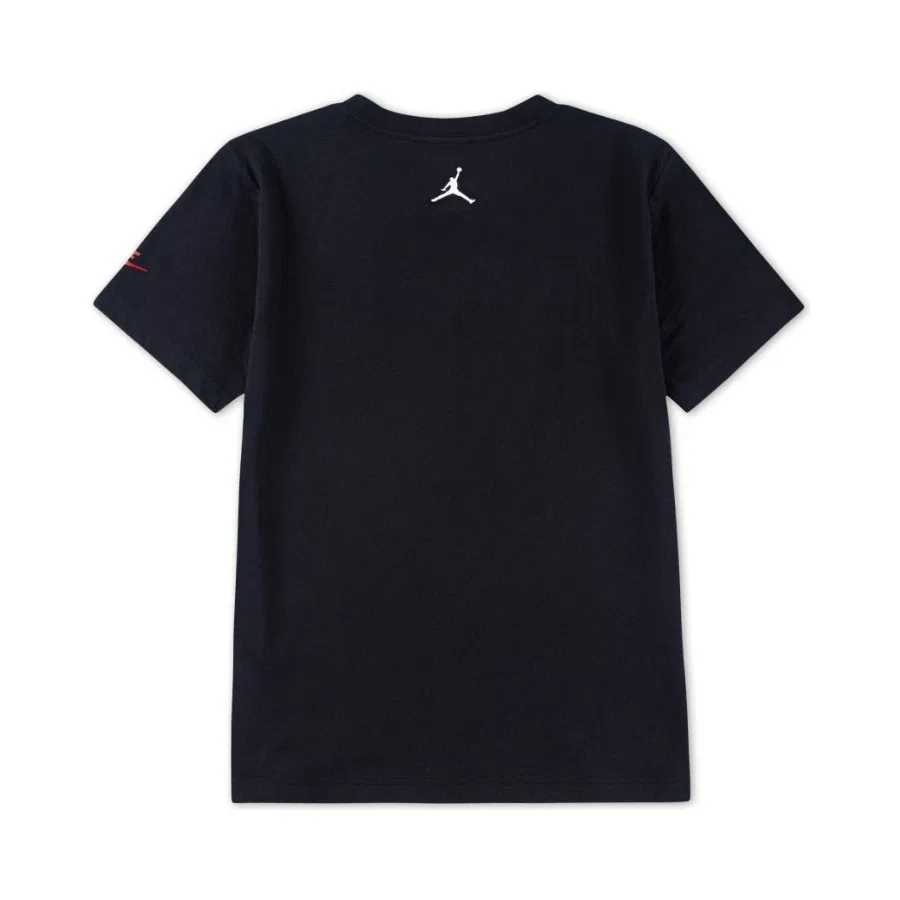Футболка спортивная с принтом Jordan Jdb Mj Brand Gfx Ss Crew Nike, Черный — фото 2