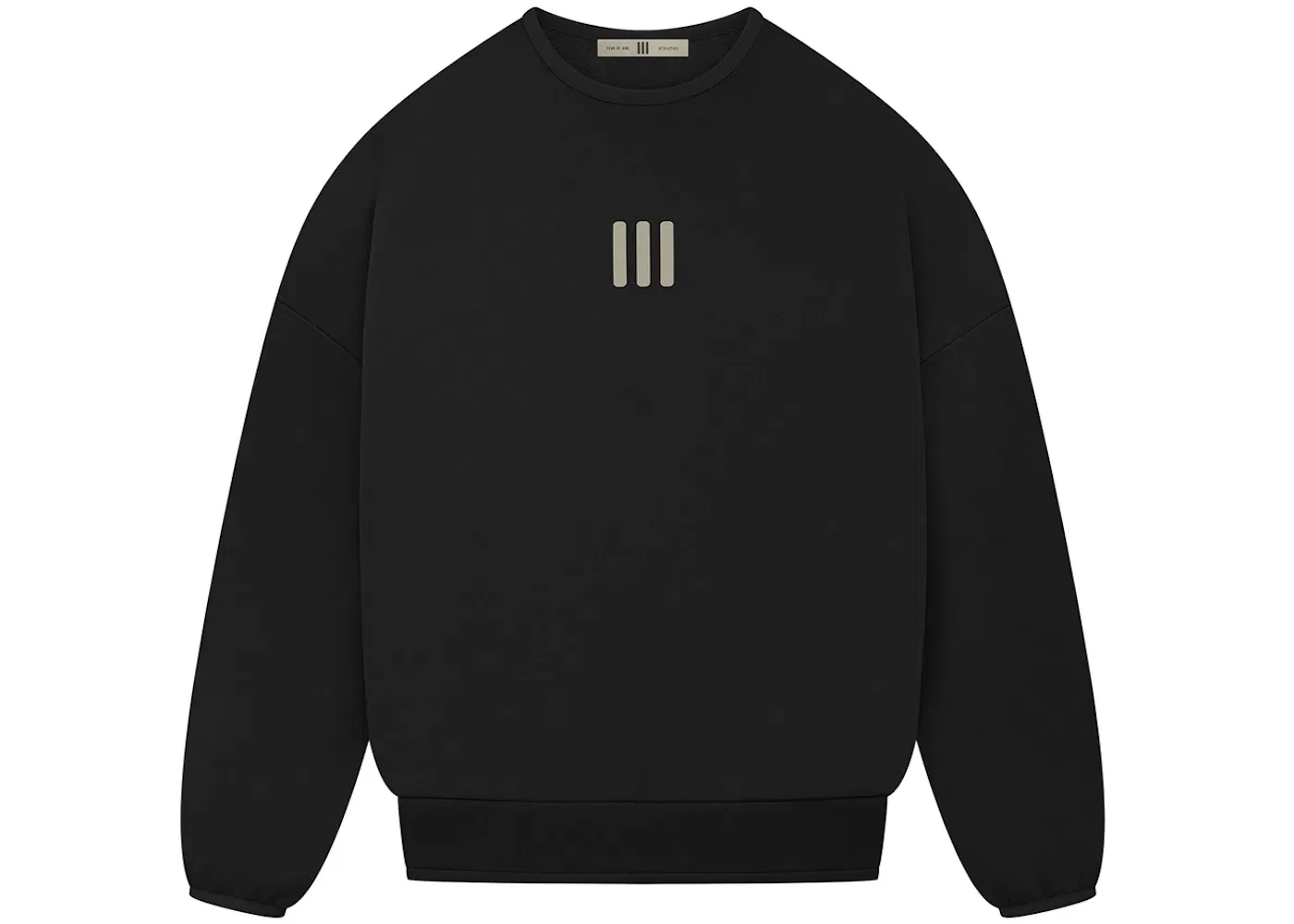 Мужской свитшот из плотного флиса Crewneck Fear of God, Black