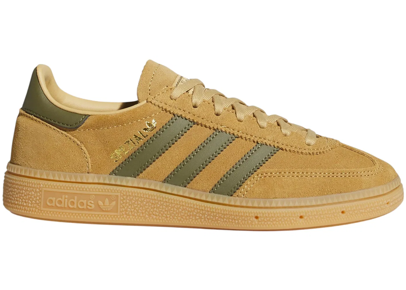 Детские кроссовки Lifestyle Adidas Handball Spezial, Golden Beige Focus Olive Gum