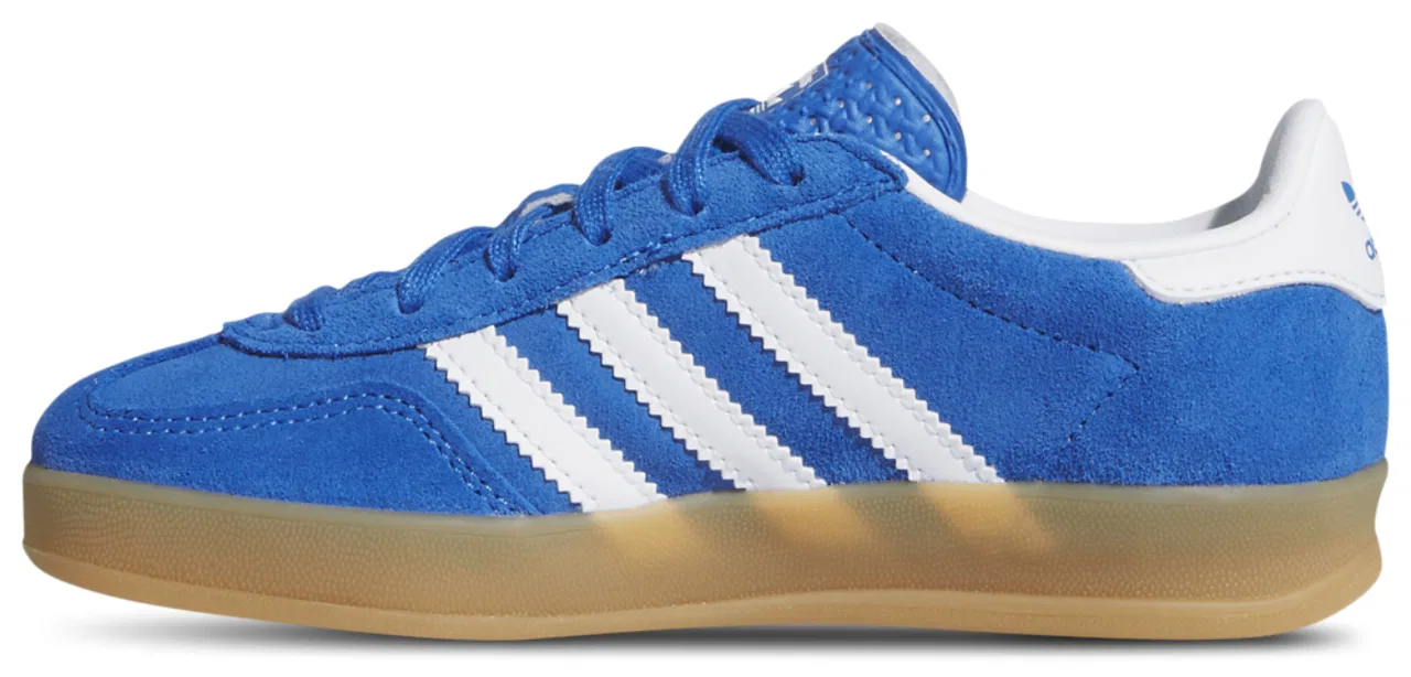 Кроссовки для мальчиков Gazelle Indoor Adidas, цвет Bluebird/Ftwr White/Gum — фото 2