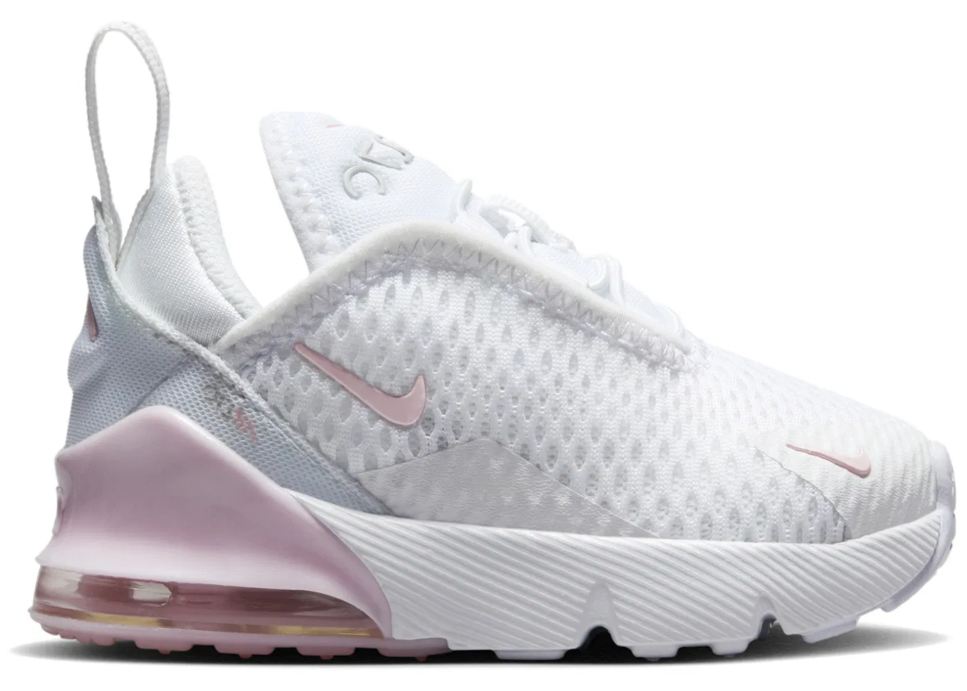 Детские кроссовки с амортизацией Nike Air Max 270 Nike, White Light Smoke Grey Pink Foam