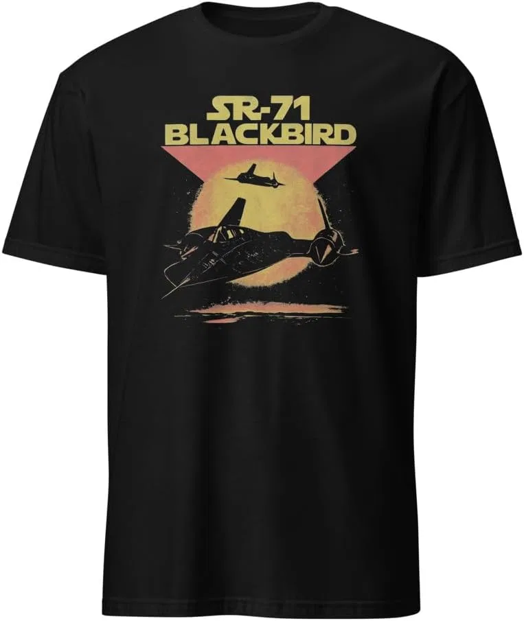 Мужская футболка с принтом SR-71 Blackbird, Black