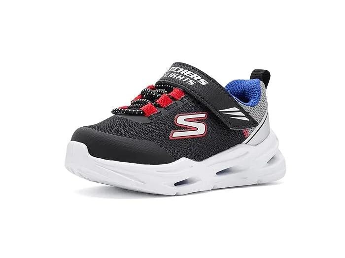 Кроссовки со светодиодами Lil'Glide Step Lights SKECHERS KIDS, Black/Blue — фото 2