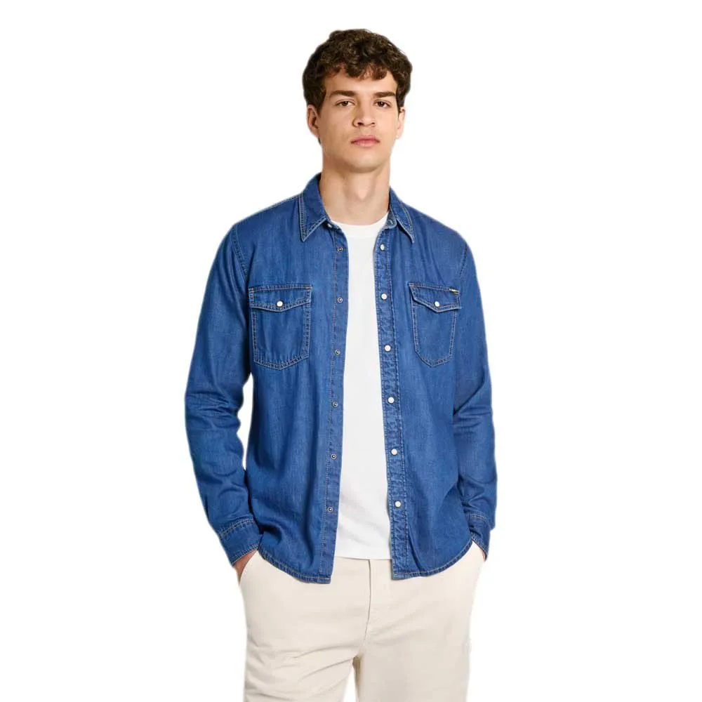 

Рубашка Pepe Jeans PM308586, синий