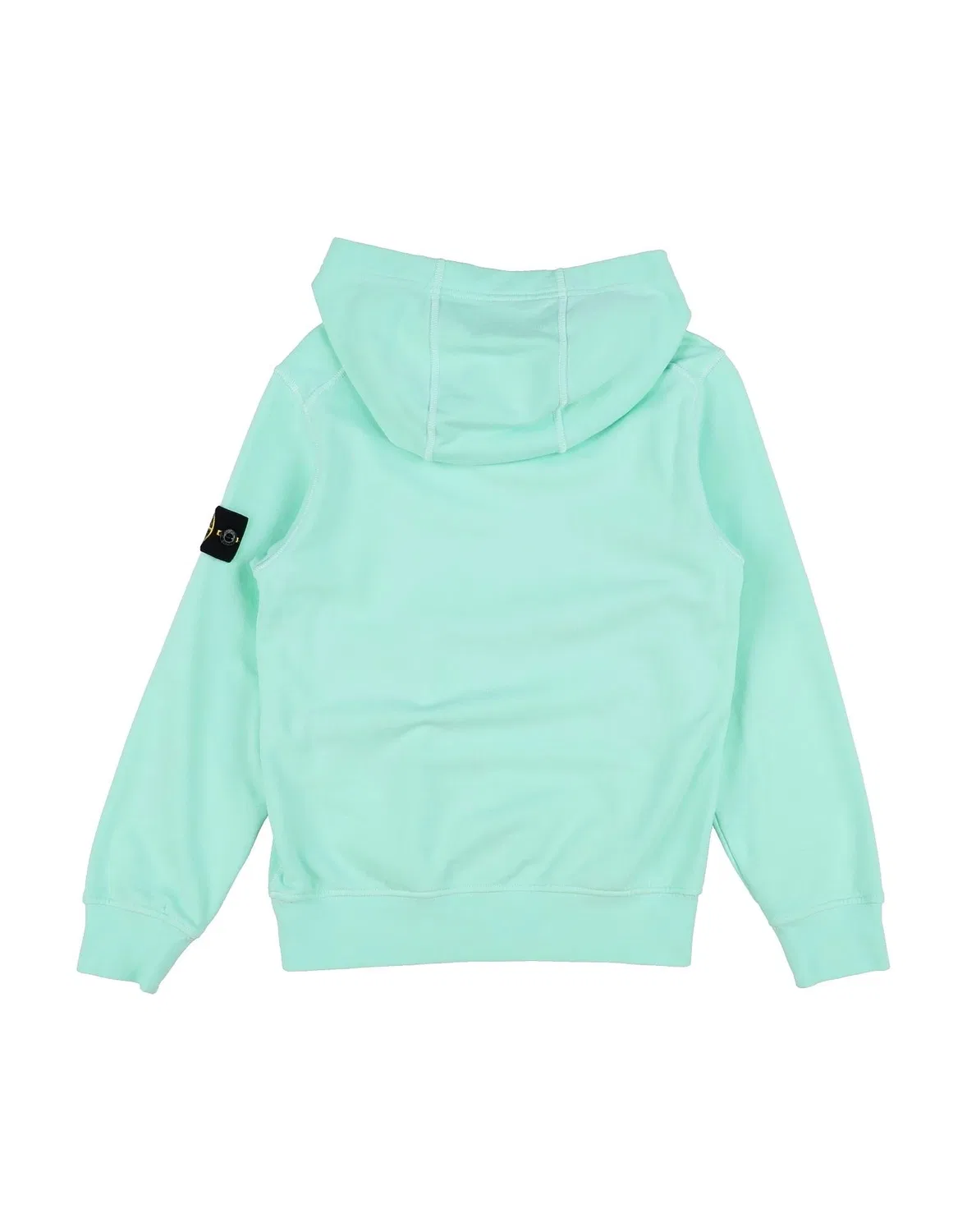 Детский свитшот для мальчиков с капюшоном Stone Island Junior, светло-зеленый — фото 2