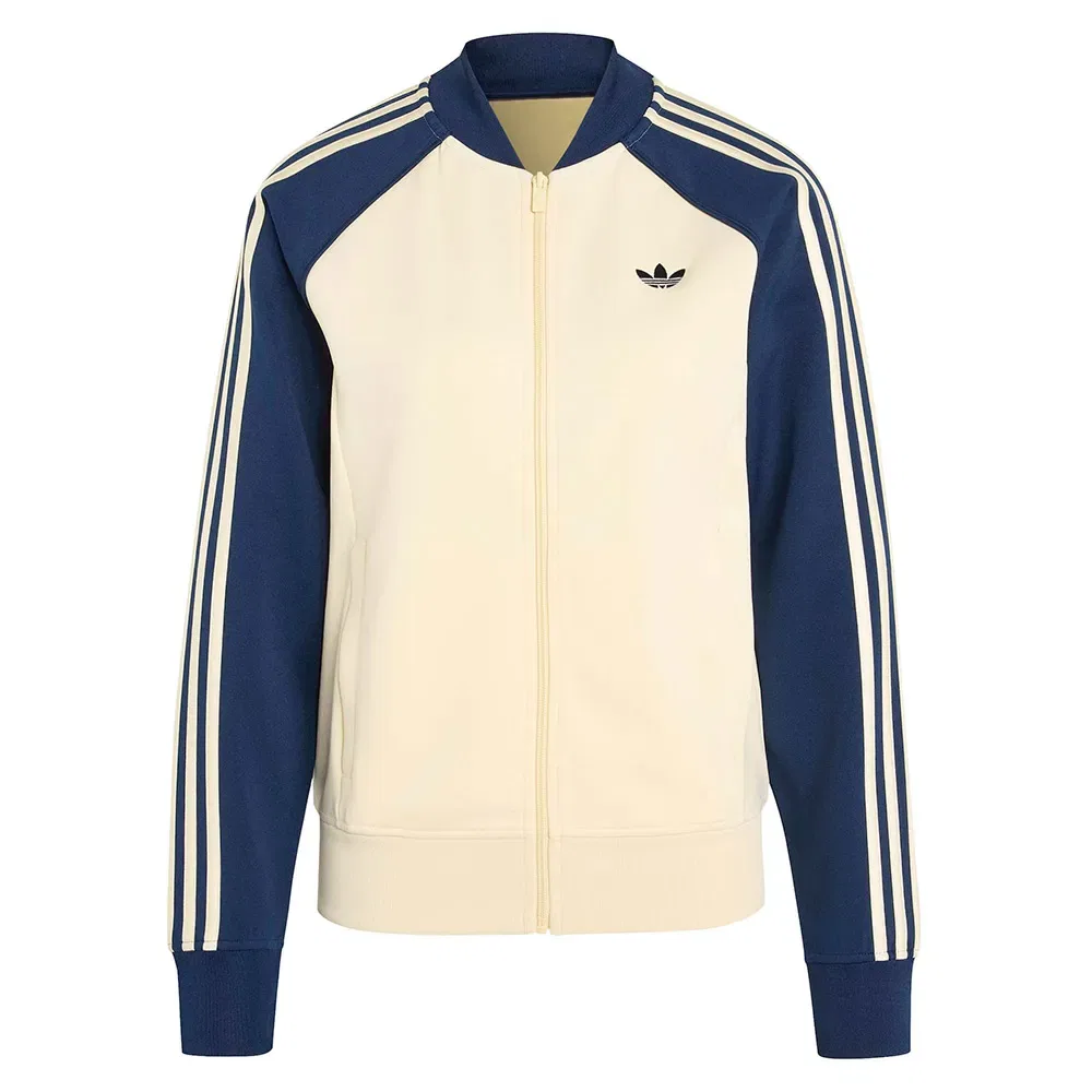 Худи на молнии Adidas Originals SST Classic, бежевый — фото 3