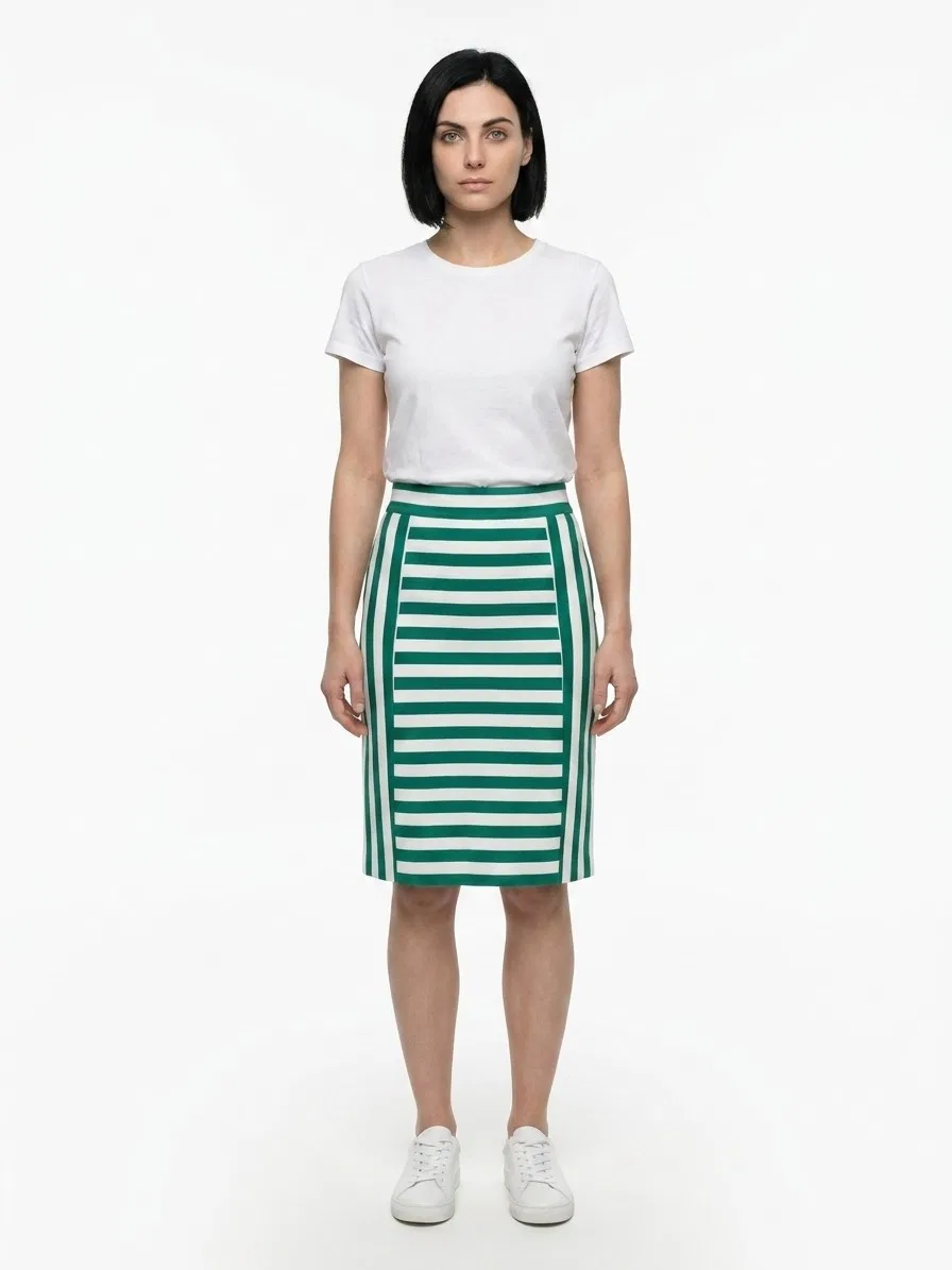 Женская мини-юбка с двуцветным узором Bicolor Cotton Mini Skirt Dolce & Gabbana, Bicolor