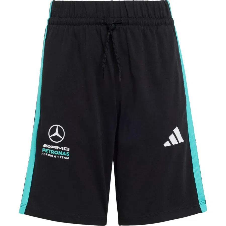 Шорты с принтом Mercedes-AMG Petronas Formula 1 Team DNA adidas, Черно-зеленый