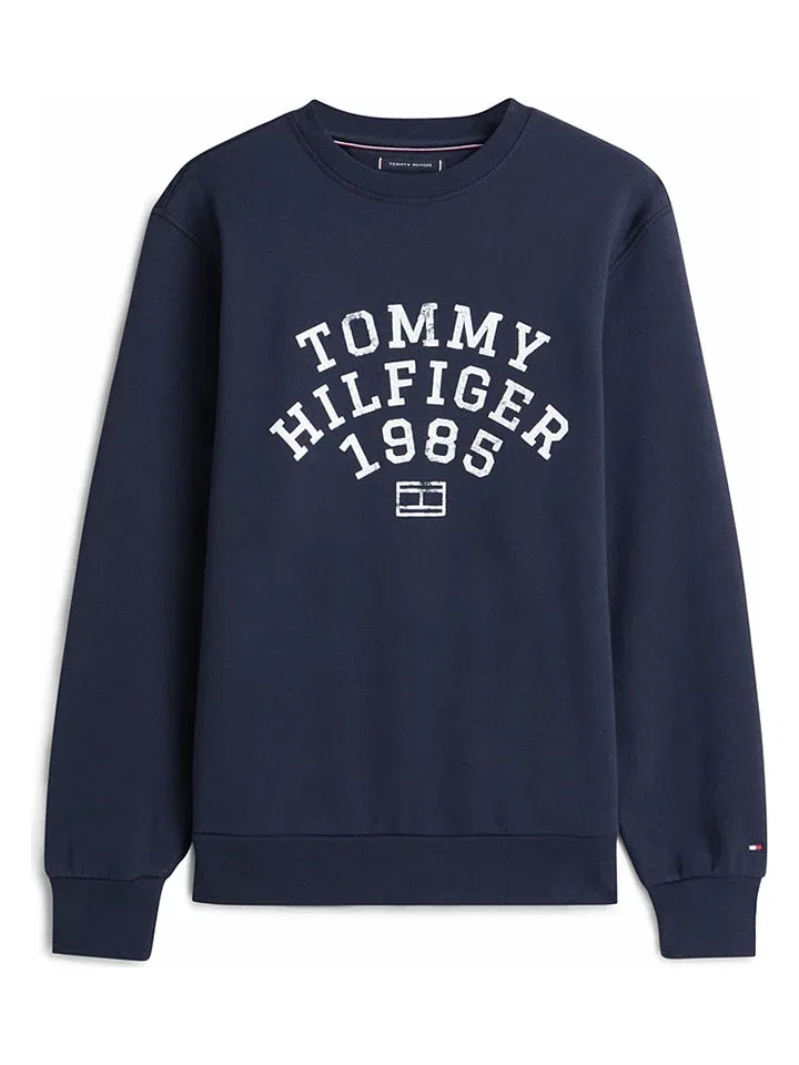 Свитшот темно-синий Tommy Hilfiger, темно-синий — фото 4