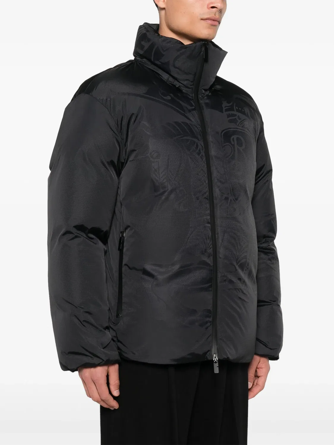 Пуховик Equestrian Knight Burberry, черный — фото 4
