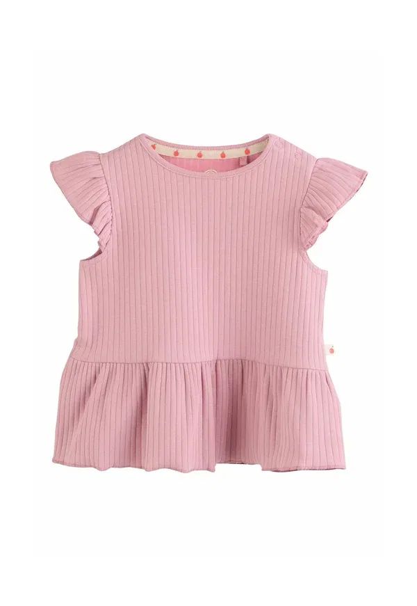 Футболка хлопковая Regular fit - peplum 4 pack, Next, Pink, розовый — фото 2