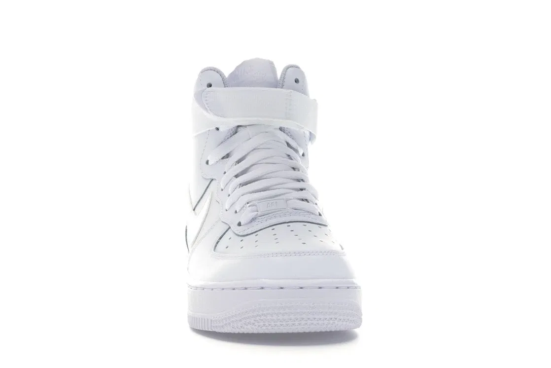 Детские кроссовки с высоким верхом Nike Air Force 1 High, White/White — фото 2