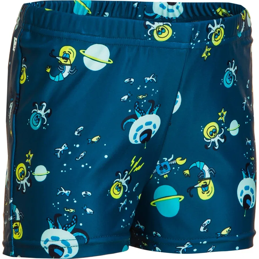 Плавки-подгузник для мальчика с принтом Nabaiji Decathlon, Синий