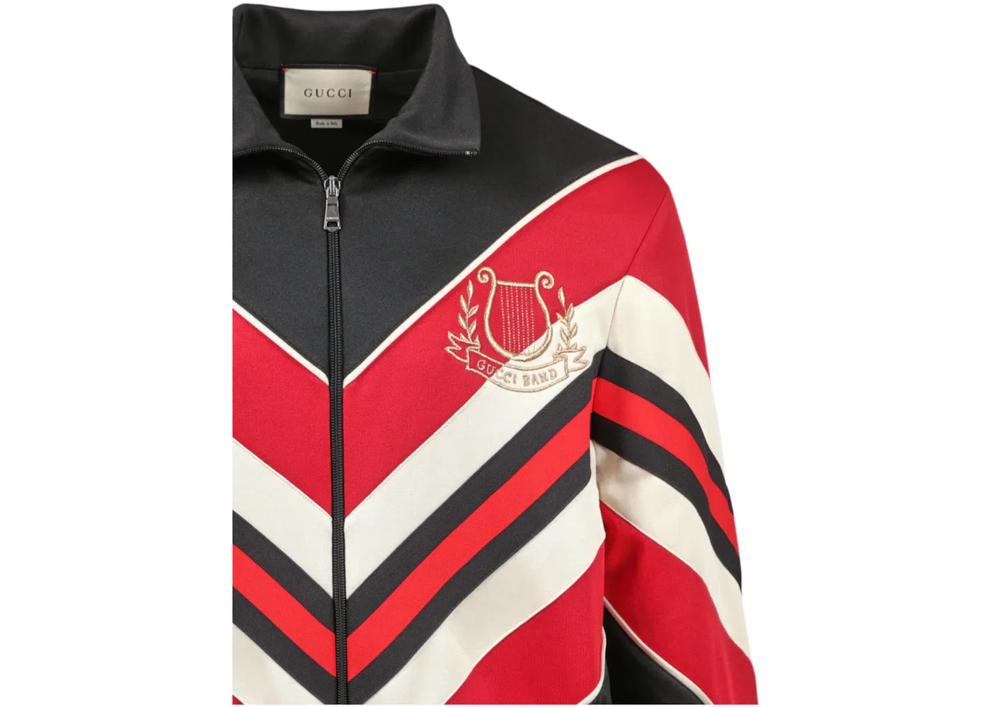 Мужская куртка с принтом Jacket Gucci, Black/Red — фото 3