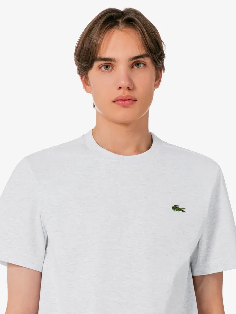 Футболка с коротким рукавом, хлопковая LACOSTE, Antique Silver — фото 2