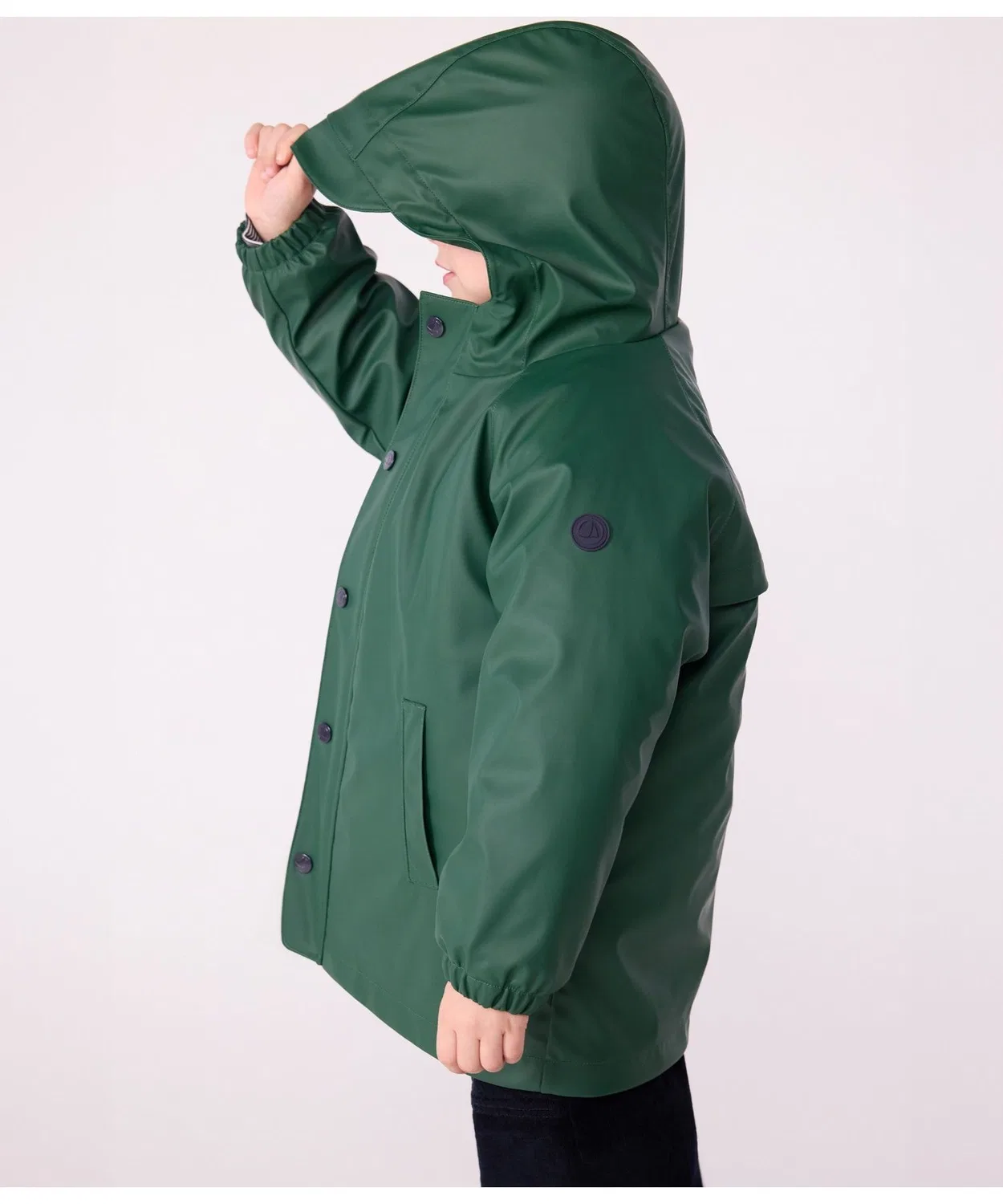 Детская куртка-парка с принтом, с съемным утеплителем PETIT BATEAU, Green — фото 3