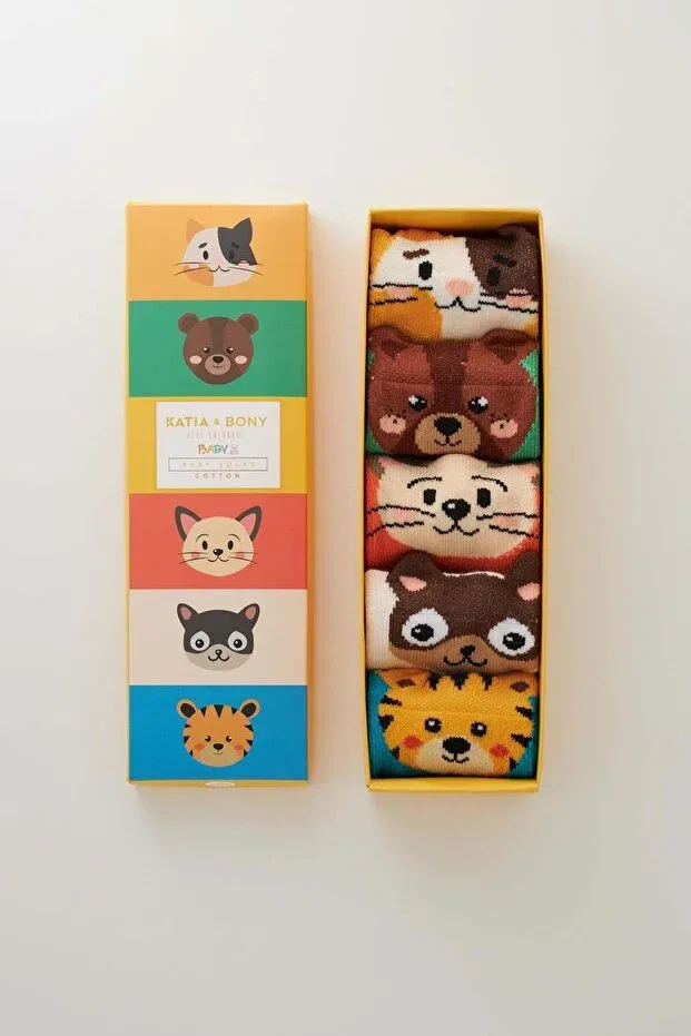 Детские носки с животными принтом Bony Socks, Patterned