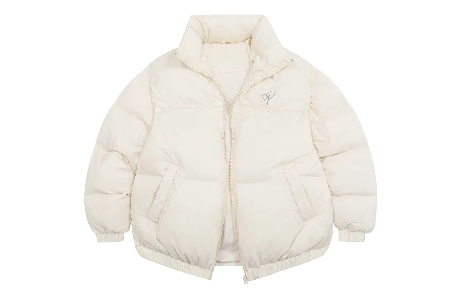 Детское утепленное пальто с воротником-стойкой Down Jackets Unisex Stand Collar Moderate Puffer Jacket, F426, Beige