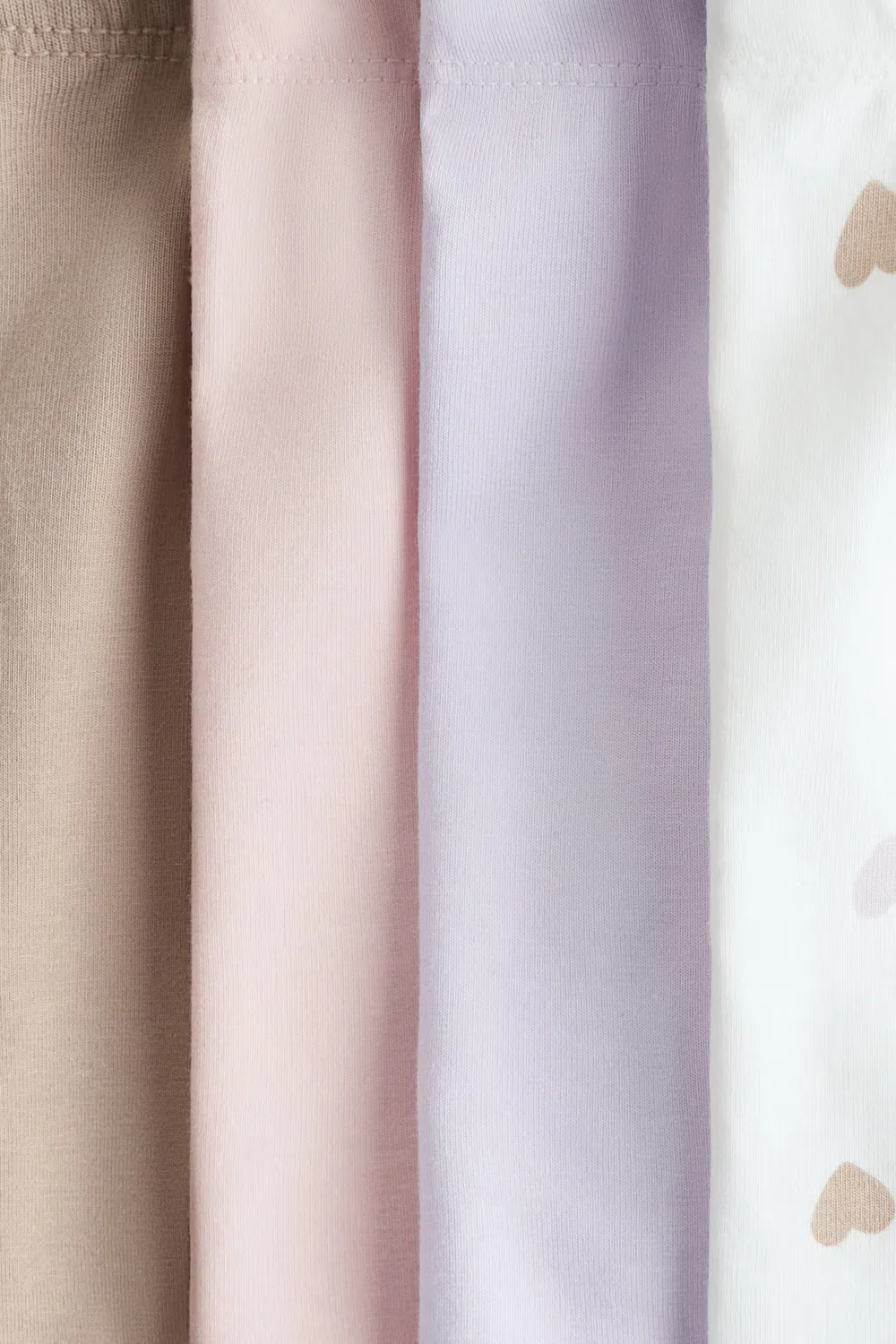 Комплект из 4 хлопковых велосипедных шорт H&M, Helllila/Herzen — фото 2
