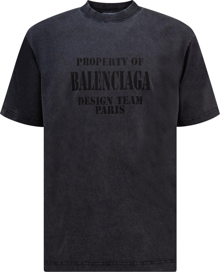 

Футболка Balenciaga Property T-Shirt Large Fit 'Black Vintage', черный