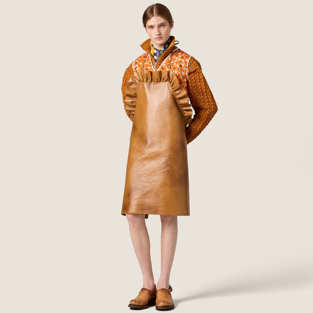 

Кожаный фартук для мангала Miu Miu SS2026