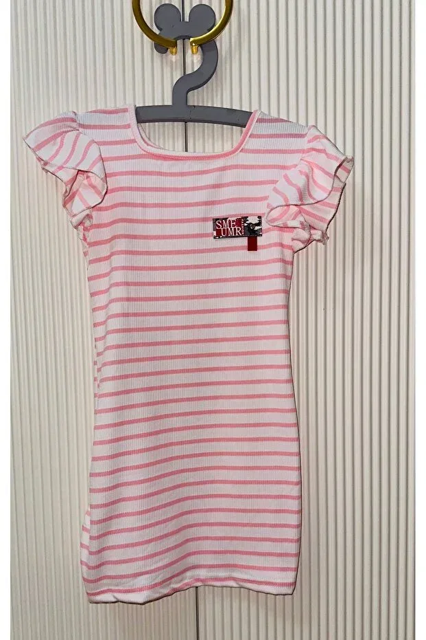 Детское платье для девочек с коротким рукавом Santralbebe, Pink