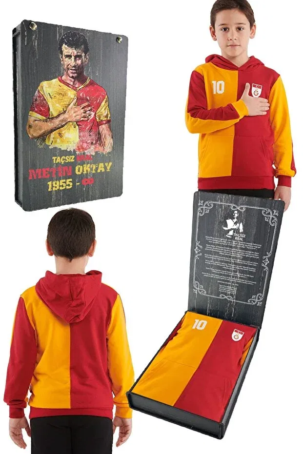 Детские свитшот для девочек с принтом Galatasaray, Sweat Uv Metin Oktay Red