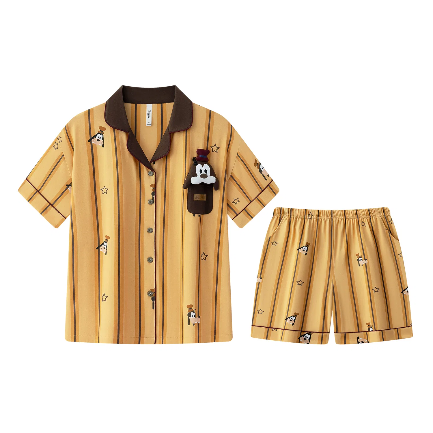 Детский комплект пижам с принтом Disney Yellow Women's Gongdie, Желтый