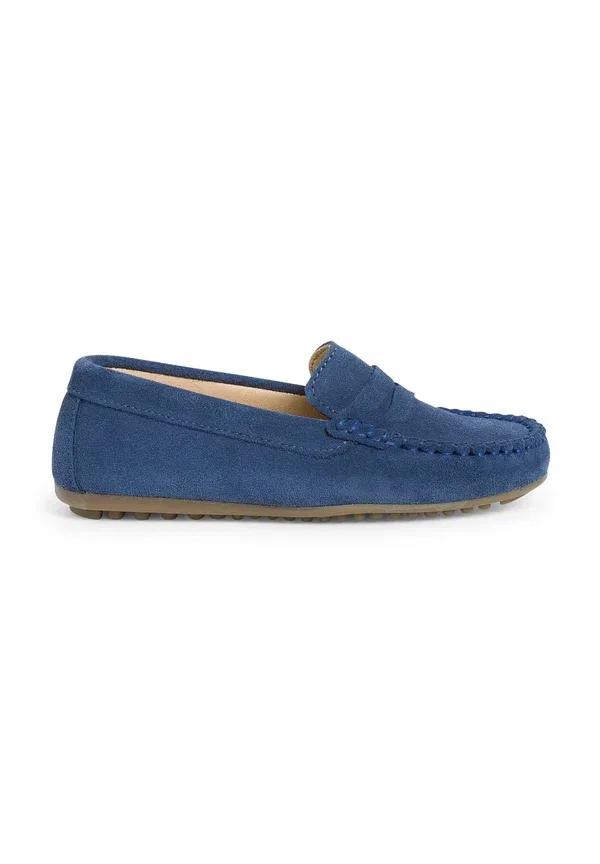 Мокасины кожаные Moccasins Pisamonas, azul jeans, синий