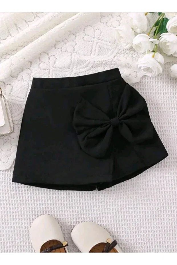 Детские шорты для девочек с эластичным поясом Mrdn Moda, Black
