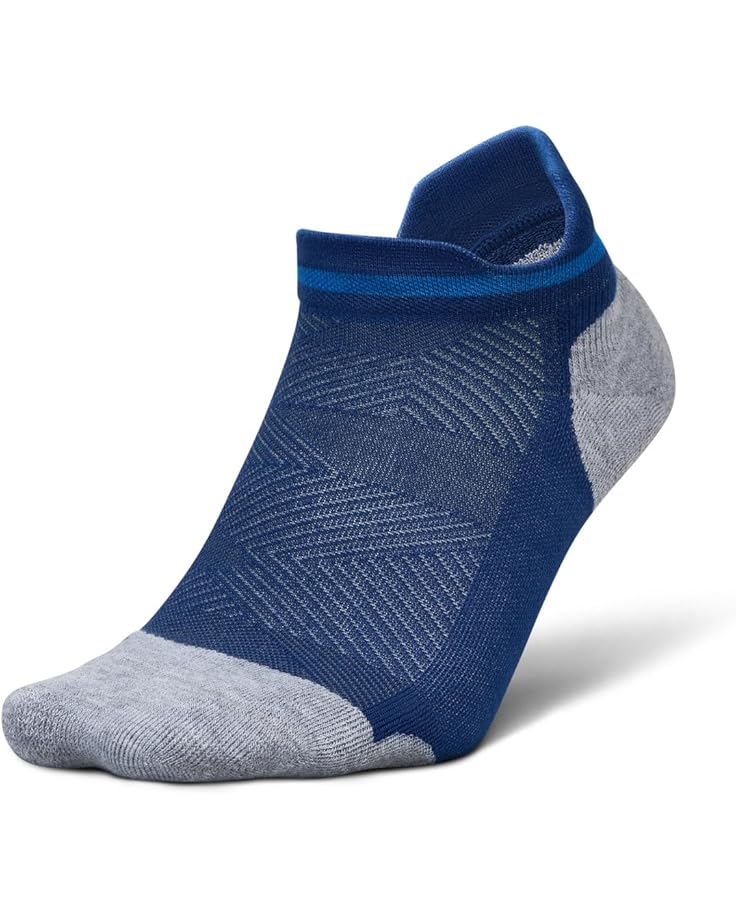 

Носки Feetures Elite Max Cushion No Show Tab, цвет Navy Mist