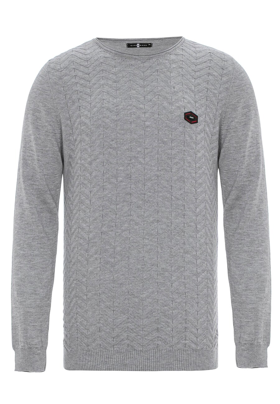 

Свитер CIPO & BAXX Sweater, светло-серый