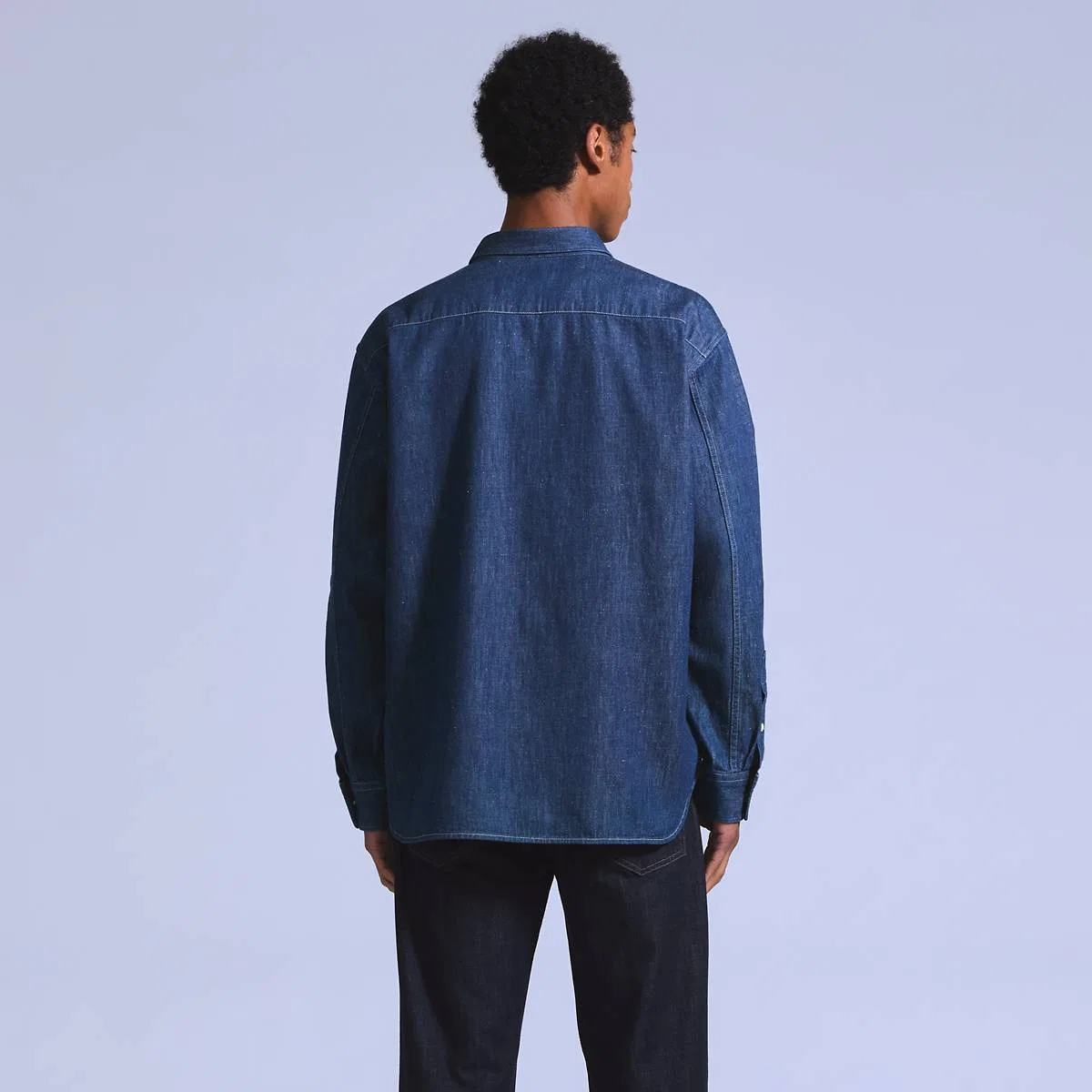 Свободная джинсовая рубашка на пуговицах Levi's, Dark Indigo - Dark Wash — фото 4