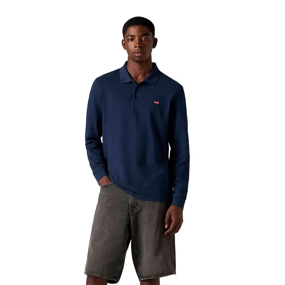 Мужское поло с длинным рукавом Levi's, Blue