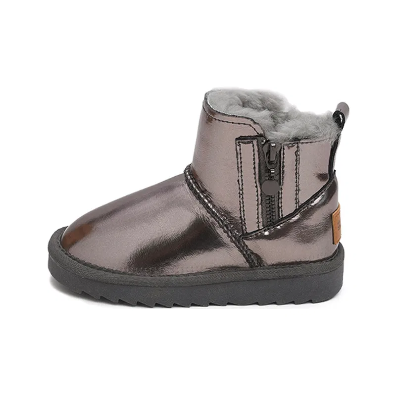 Детские ботинки с низким берцем BODING, Gunmetal
