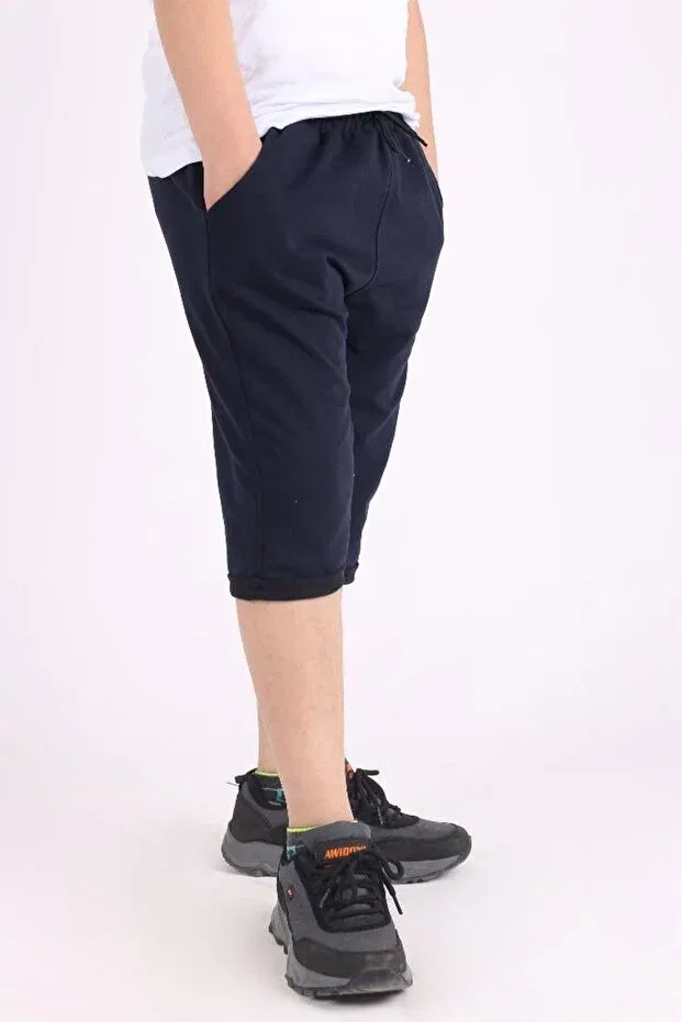Детские шорты для мальчиков с двойными карманами Basics Çiko Kids, Navy Blue — фото 3