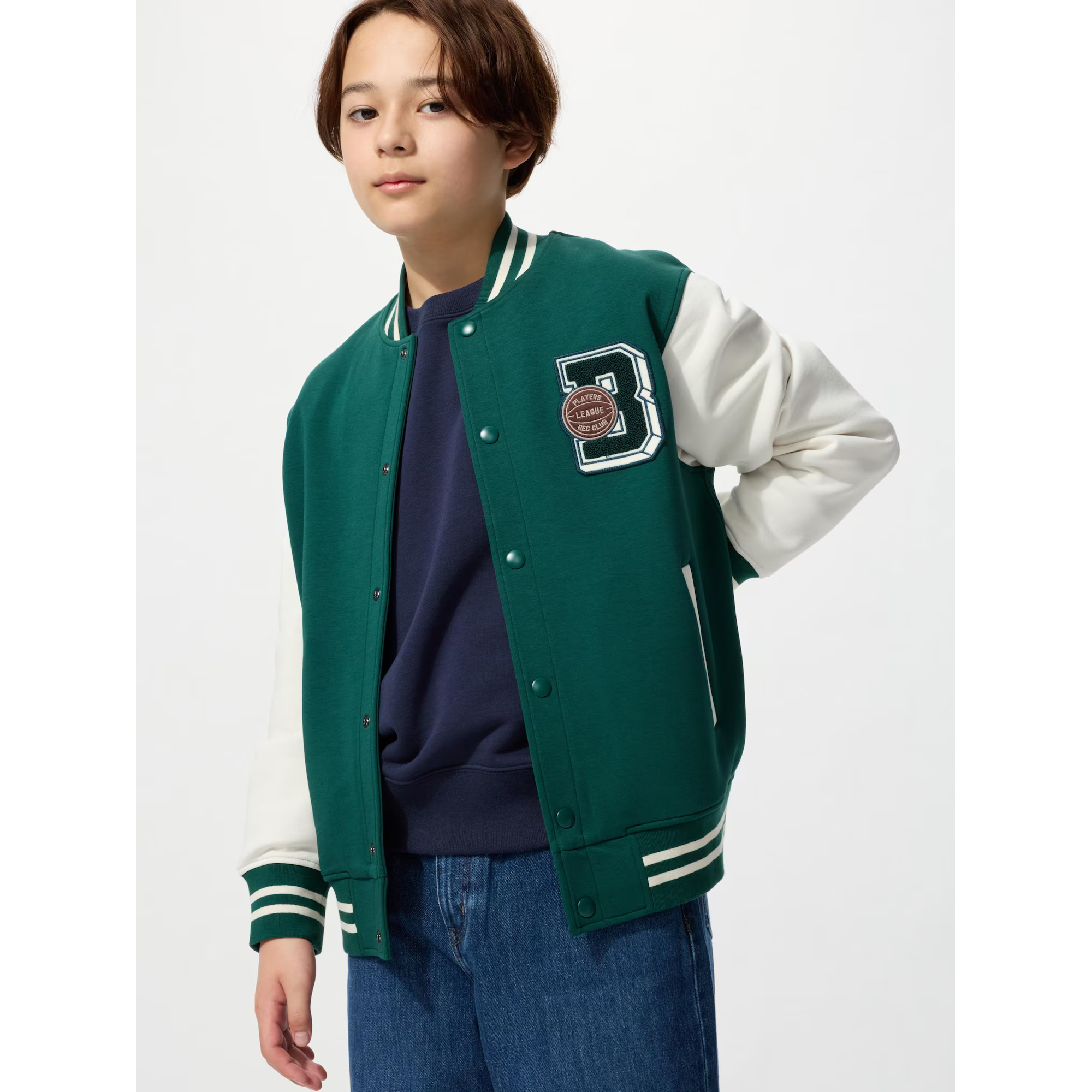 

Куртка-бомбер Uniqlo детский, 58 темно-зеленый