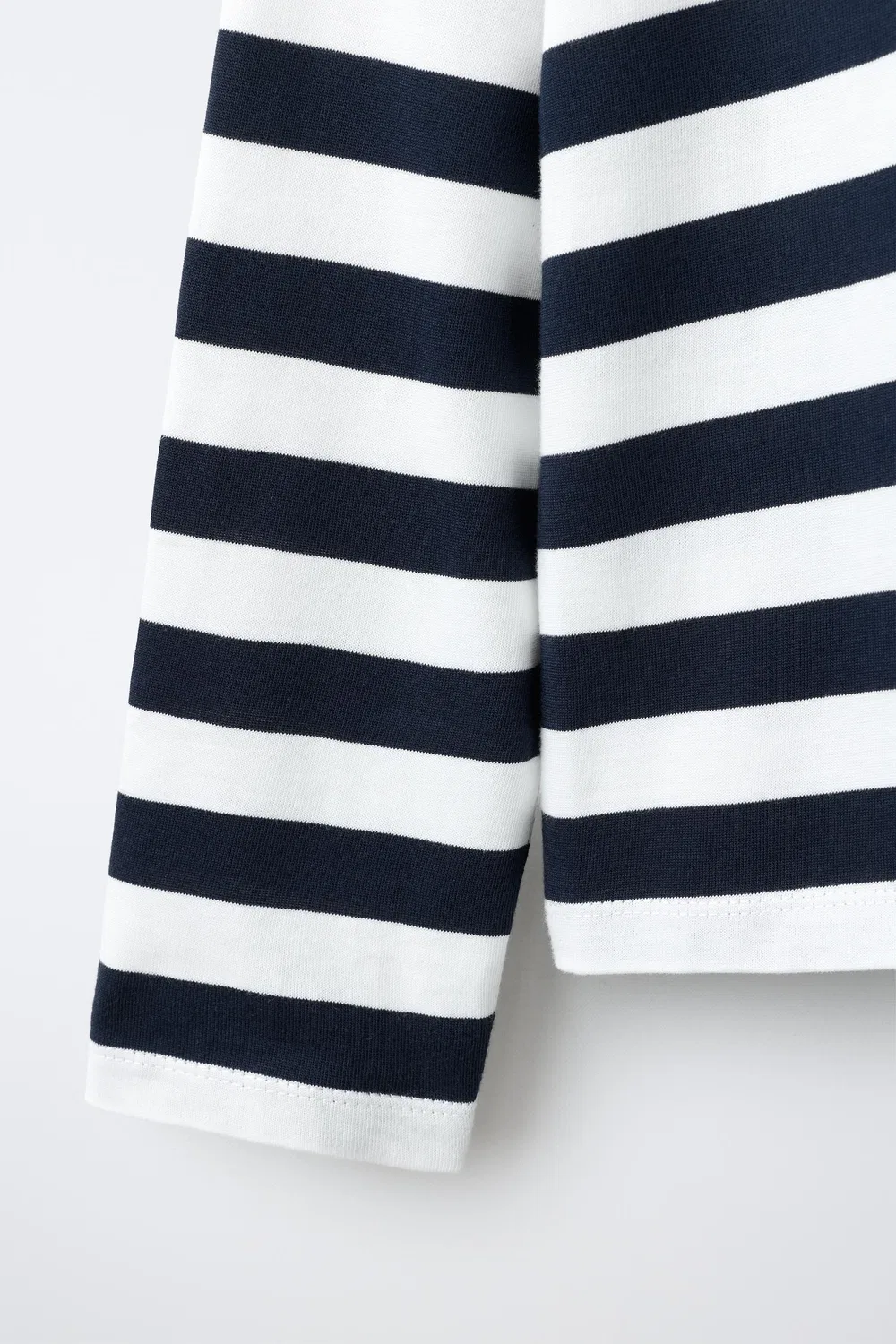 Полосатая футболка ZARA, Blue/White — фото 4