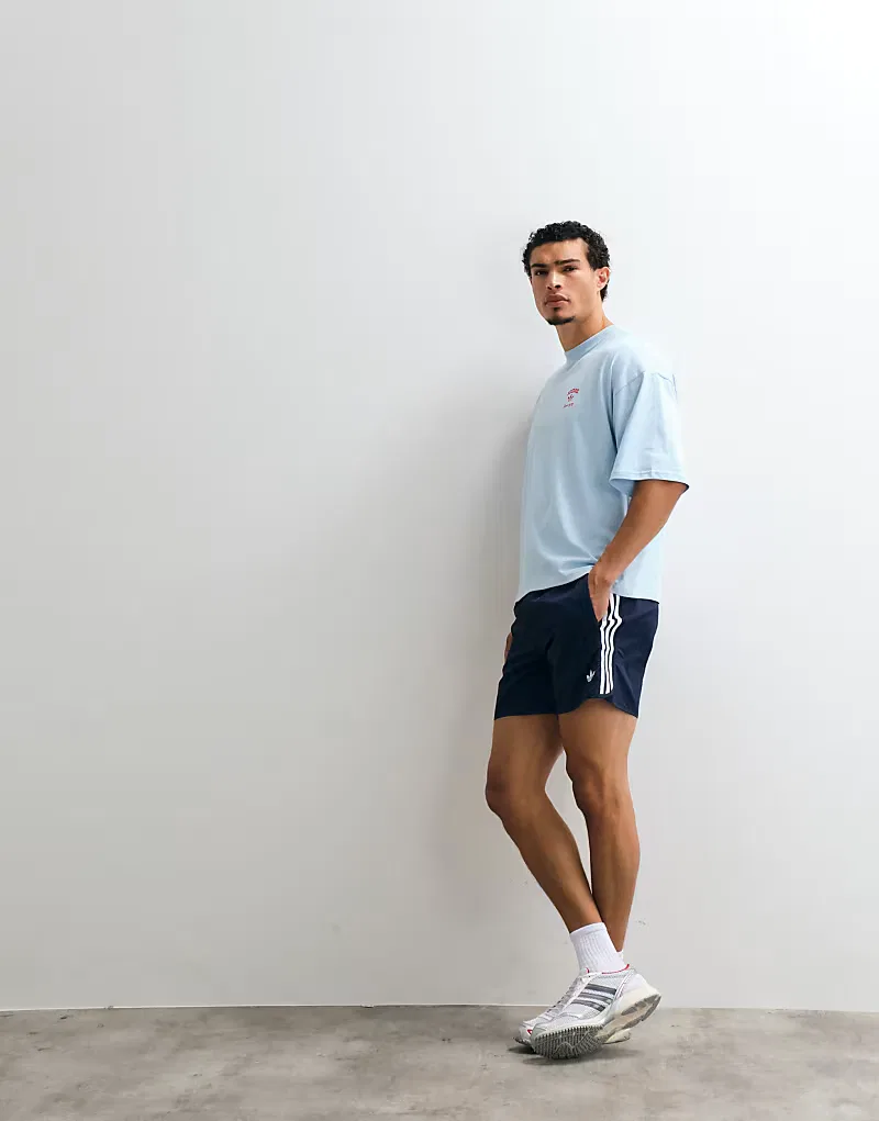 Футболка Adidas Originals с ковбойским принтом, синий — фото 4