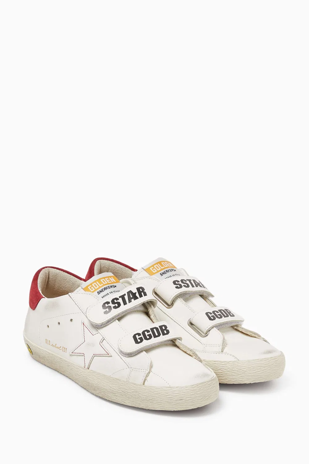 Кроссовки кожаные с замшей Old School Sneakers GOLDEN GOOSE