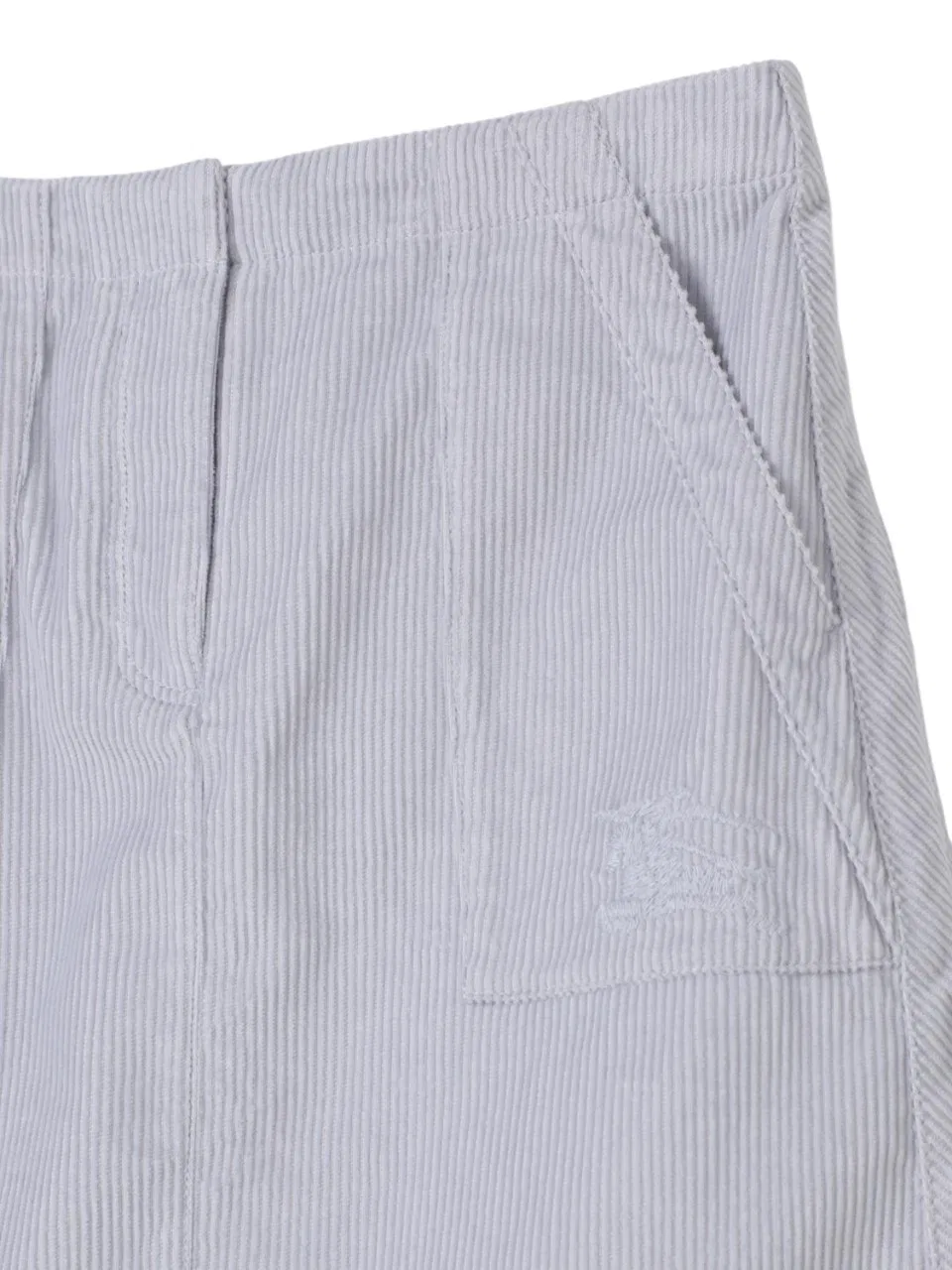 Юбка из вельвета с вышивкой Kids Ava EKD Burberry, Pale Slate Blue — фото 3